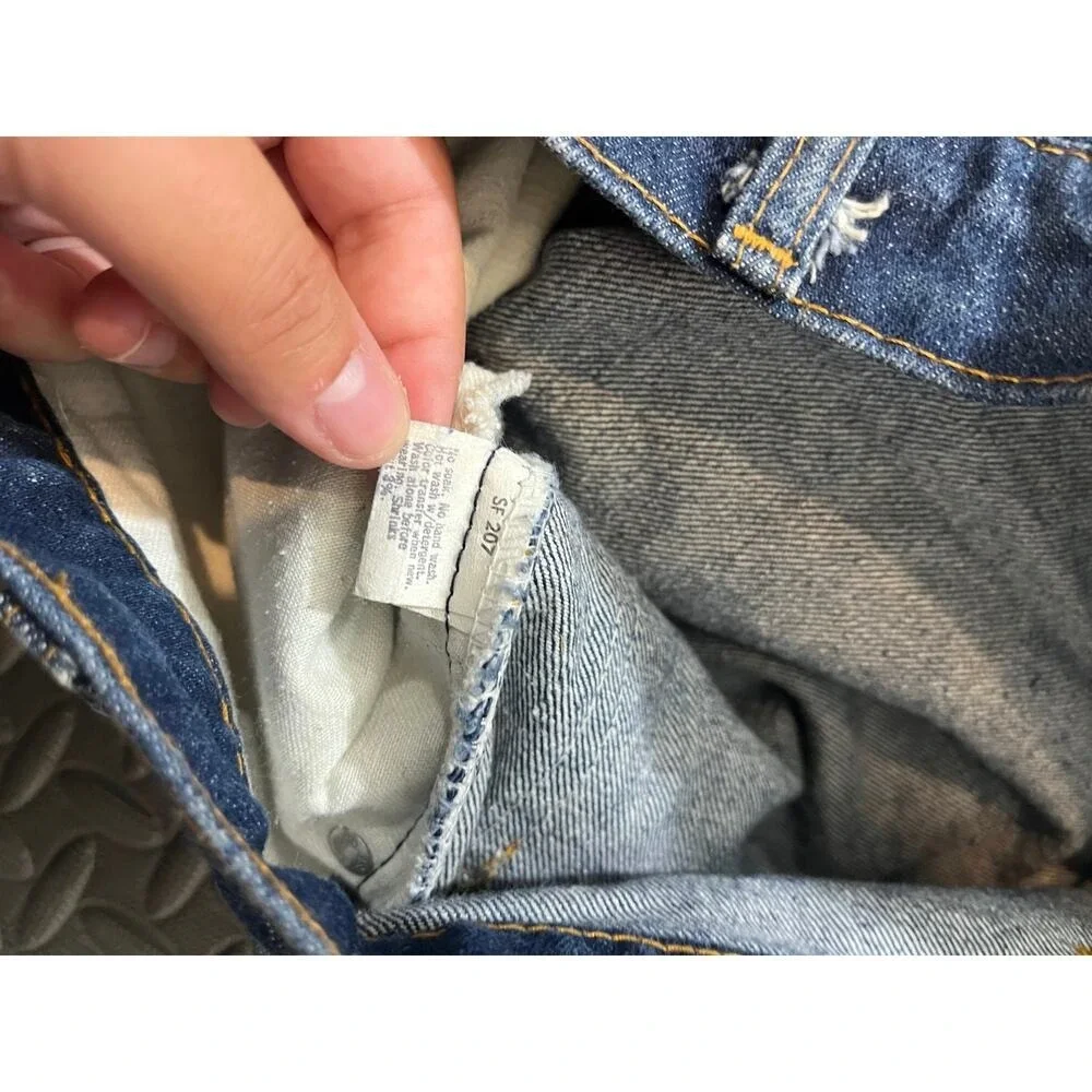 Vintage Levi's 517 Orange Tab Jeans 20517 0217 34x33 Men's Boot Cut‎